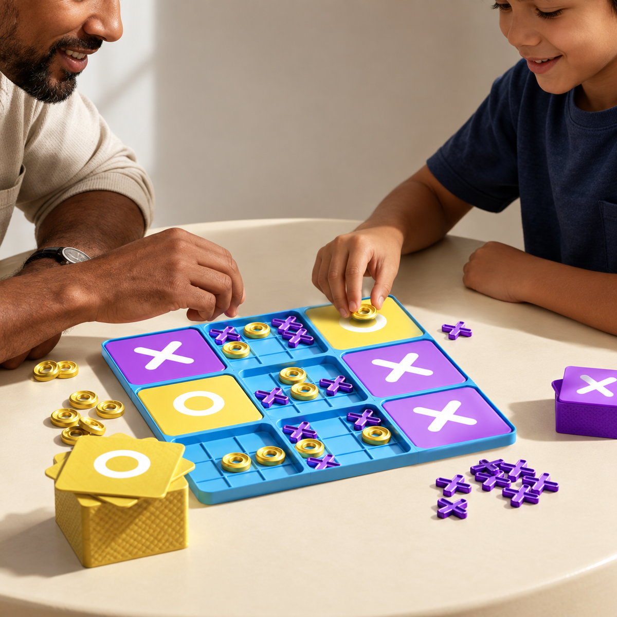 Nine-Grid Tic-Tac-Toe — The Colourful Challenge