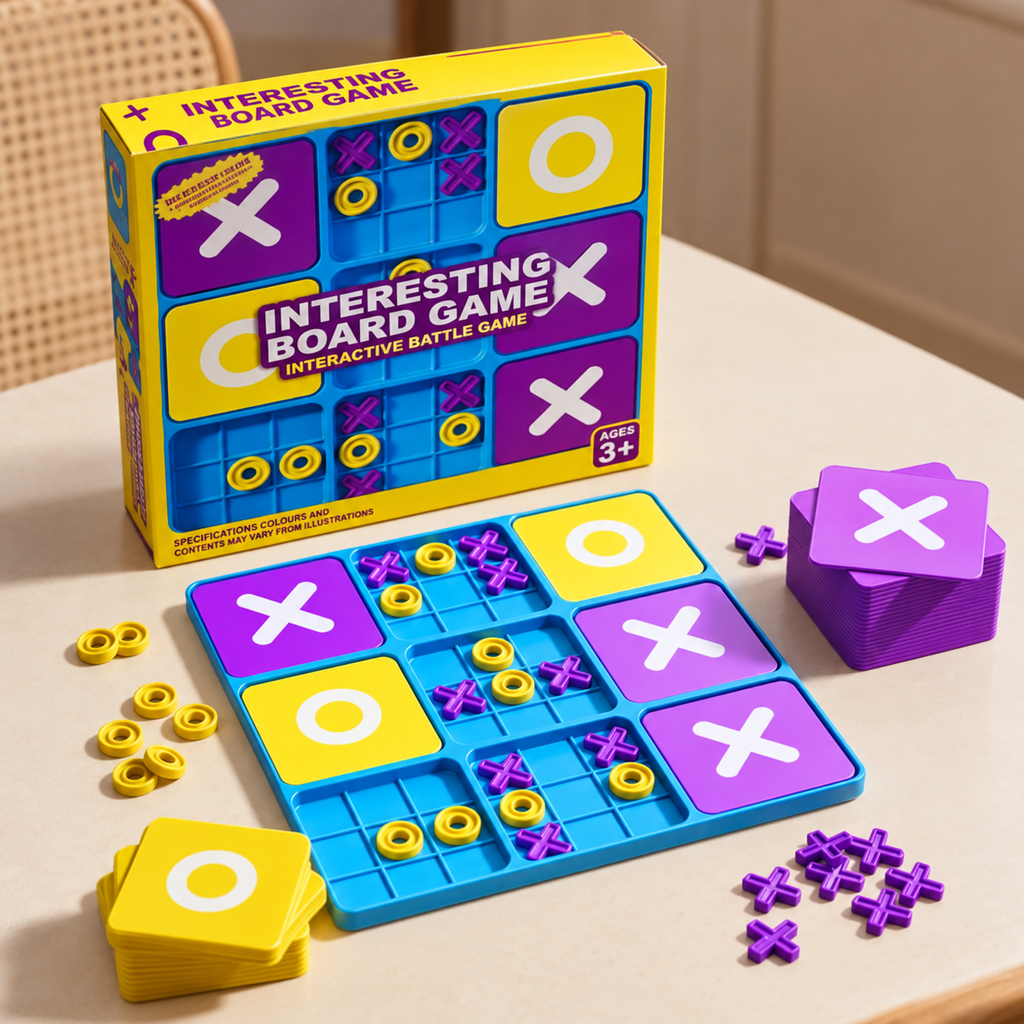 Nine-Grid Tic-Tac-Toe — The Colourful Challenge